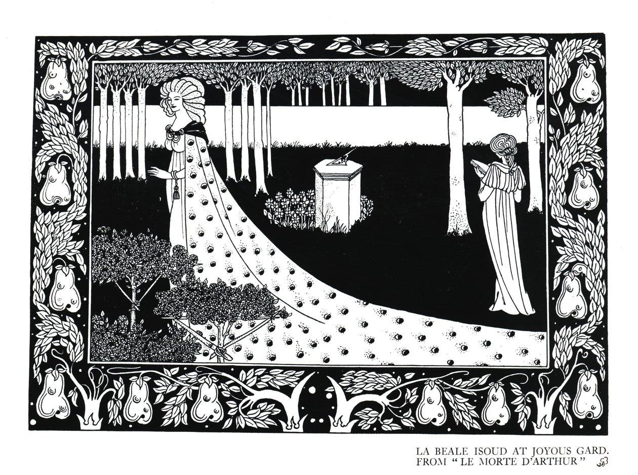 La Beale Isoud en Joyous Gard, ilustración de 