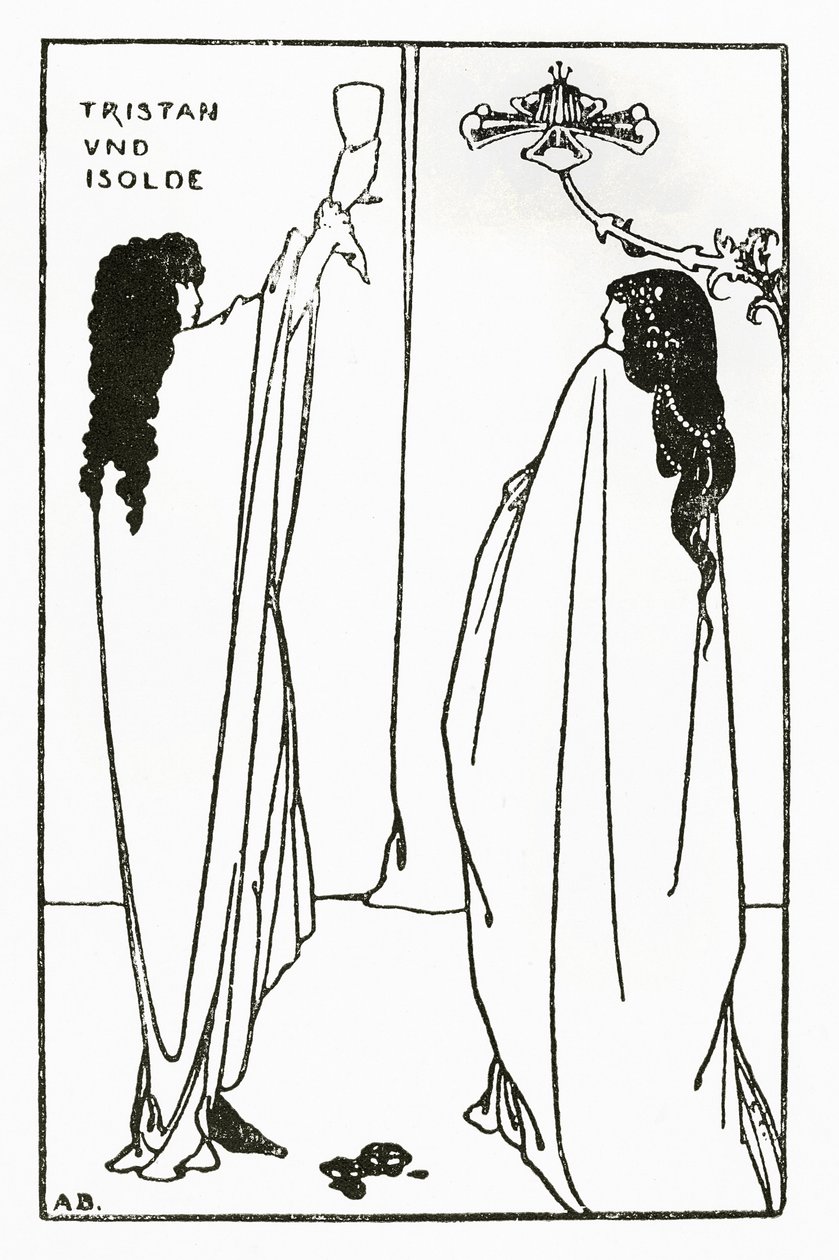 Una repetición de Tristan und Isolde, ilustración de 