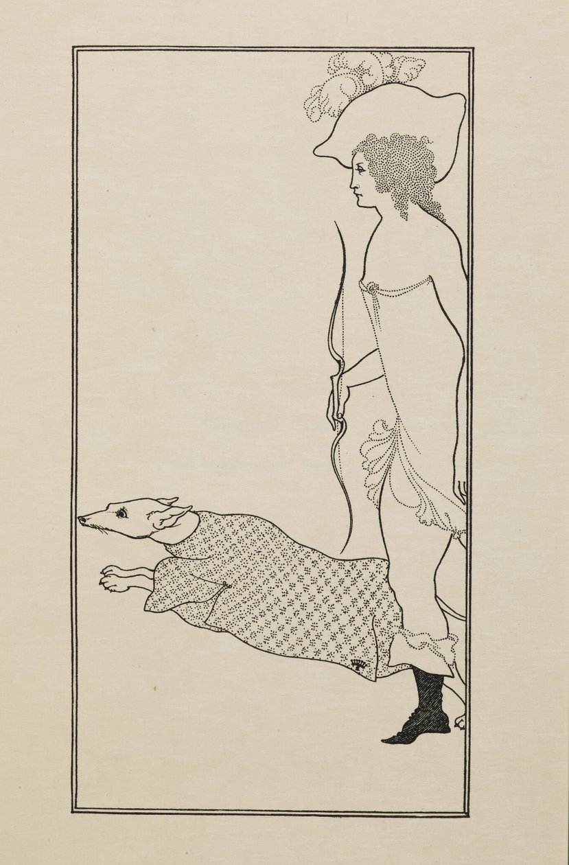 Atalanta, de un libro de cincuenta dibujos de Aubrey Beardsley