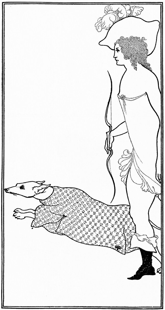 Atalanta en Calidón con el sabueso de Aubrey Beardsley