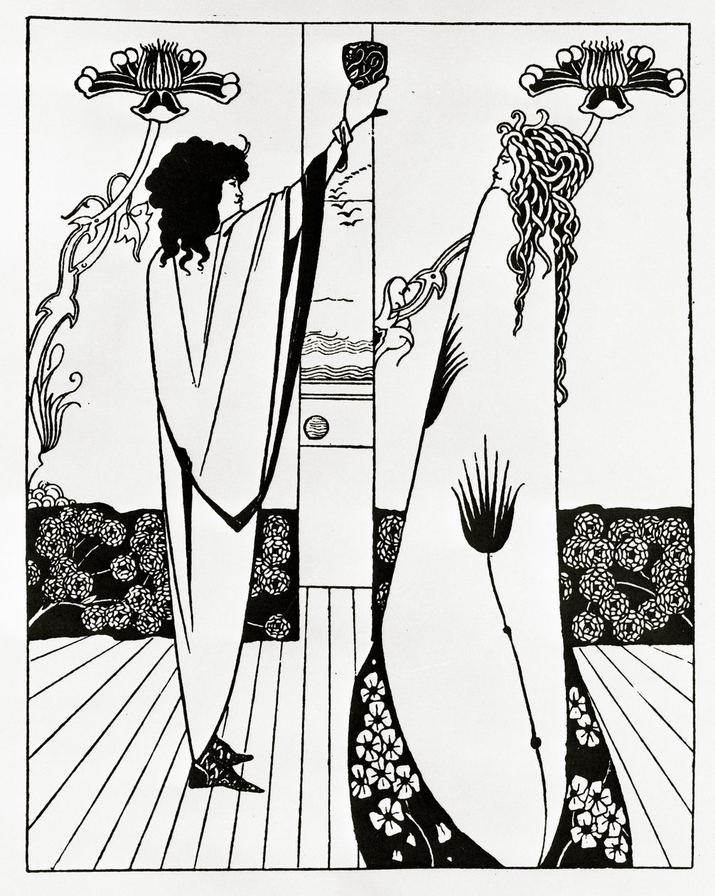 Cómo Tristán bebió el filtro de amor, c.1894 de Aubrey Beardsley