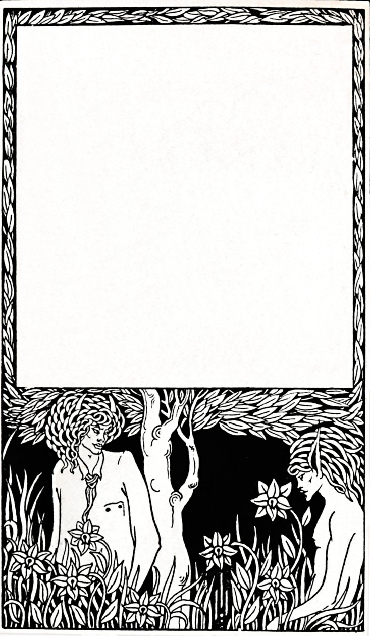 Diseño para la portada de Pagan Papers, 1893, 1914 de Aubrey Beardsley