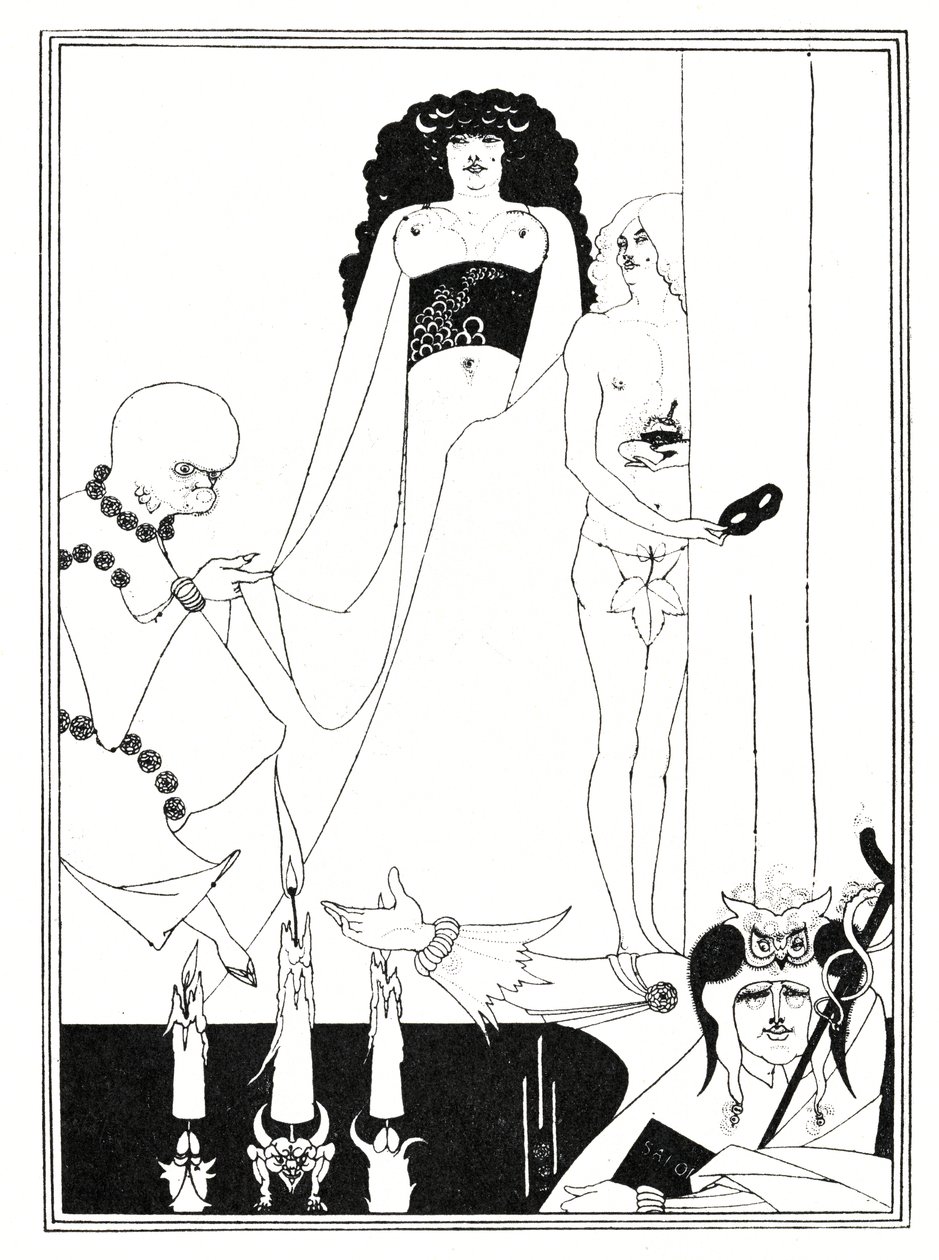 Entra Herodías de Aubrey Beardsley