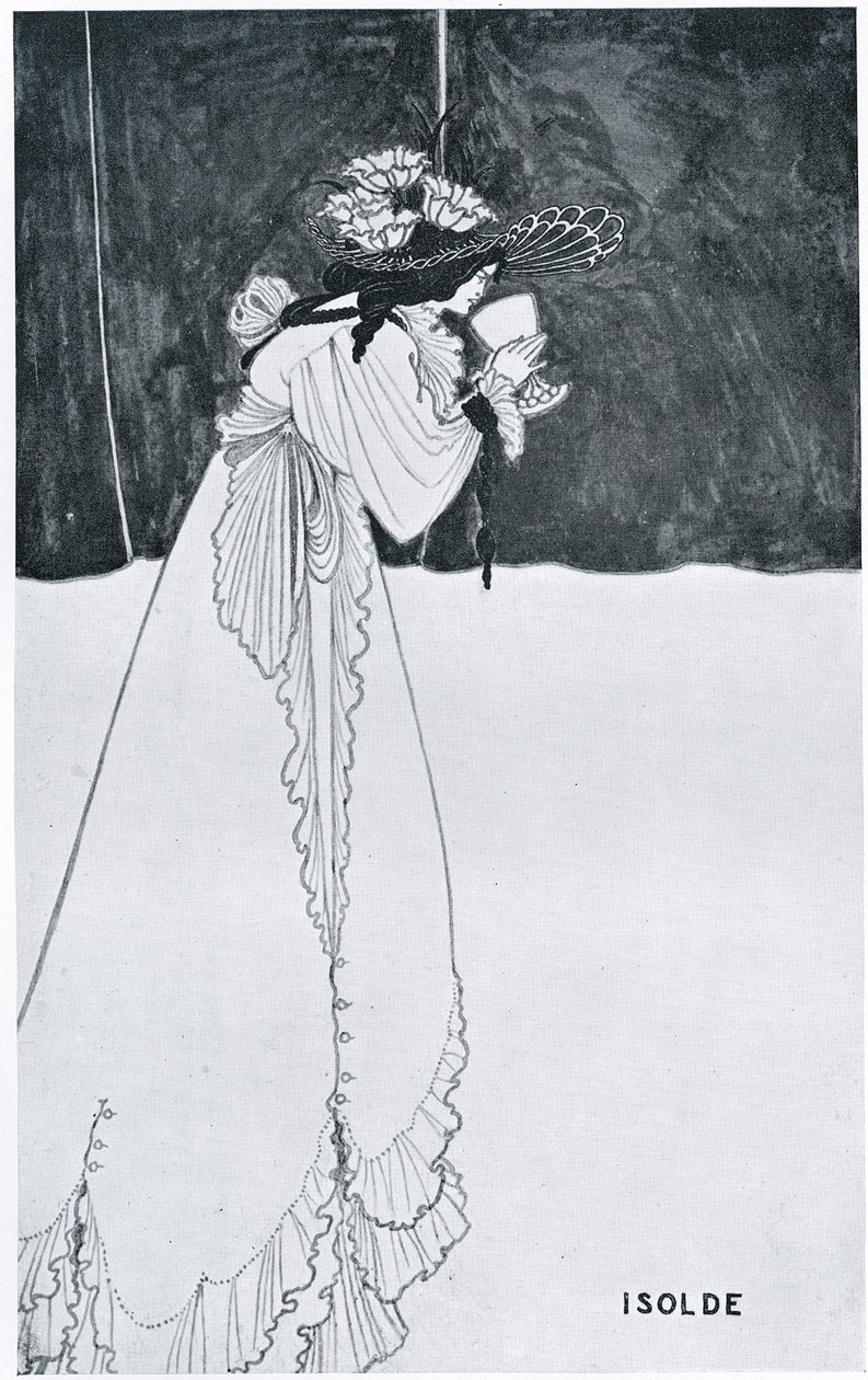 Isolda bebiendo el veneno de Aubrey Beardsley
