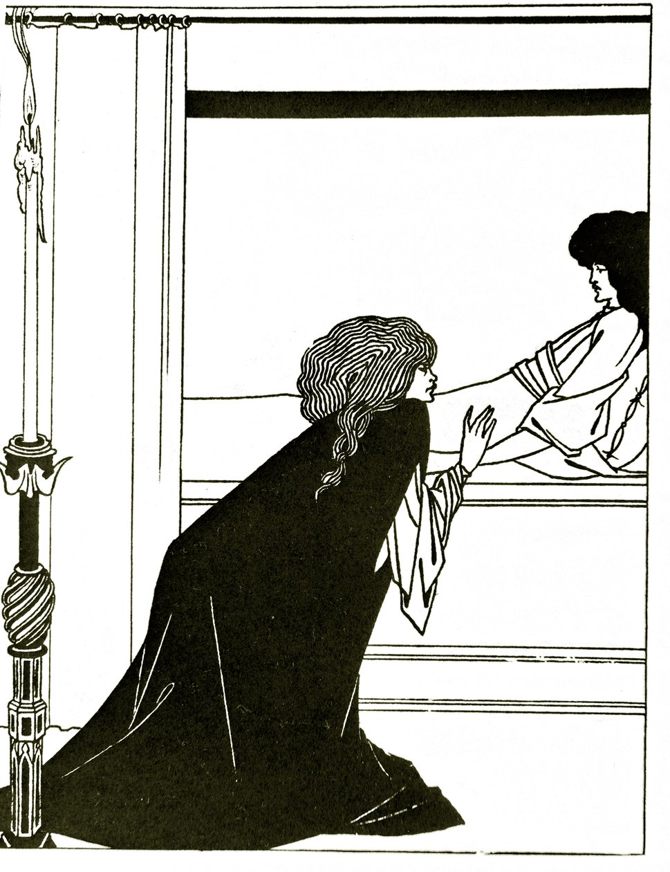 El amor, c.1894 de Aubrey Beardsley