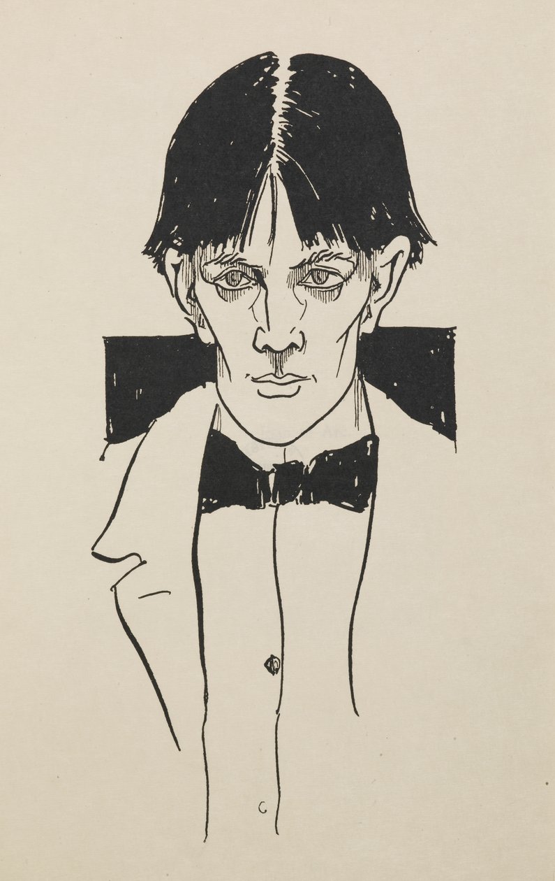 Retrato de un libro de cincuenta dibujos de Aubrey Beardsley