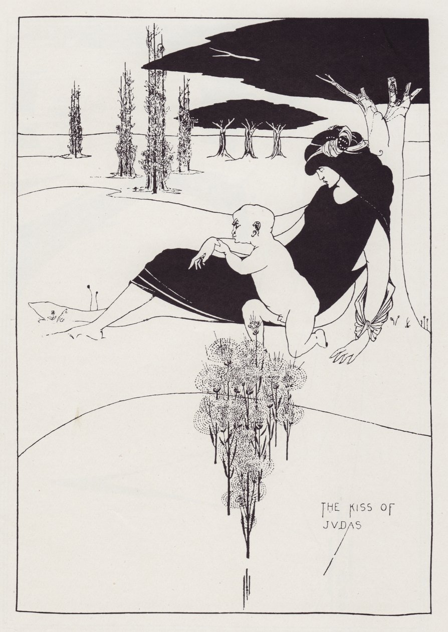 El beso de Judas, 1893 de Aubrey Beardsley