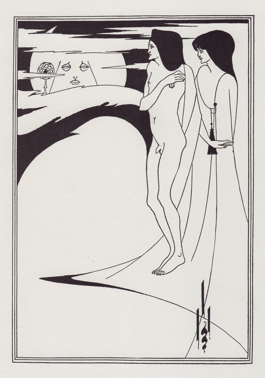 La mujer en la luna de Aubrey Beardsley