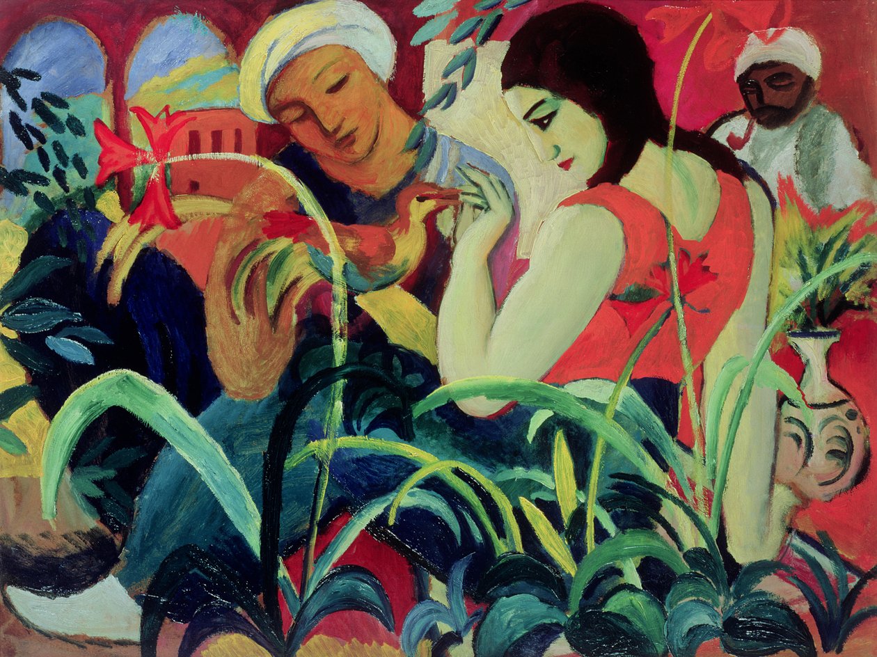 Mujeres orientales (Odalisques), 1912 de August Macke