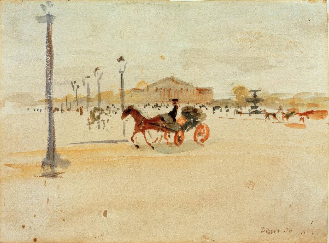 Plaza de la Concordia en París de August Macke