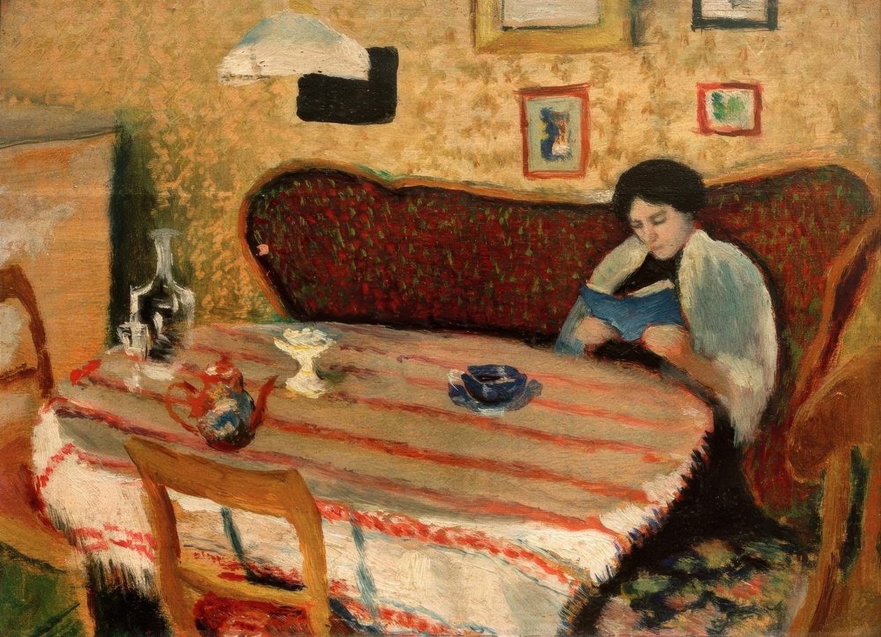 Nuestra sala de estar en Tegernsee de August Macke