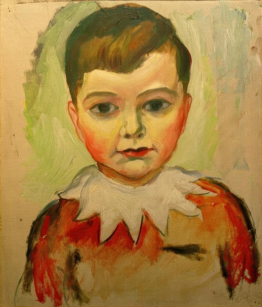 Walter con cuello de encaje de August Macke