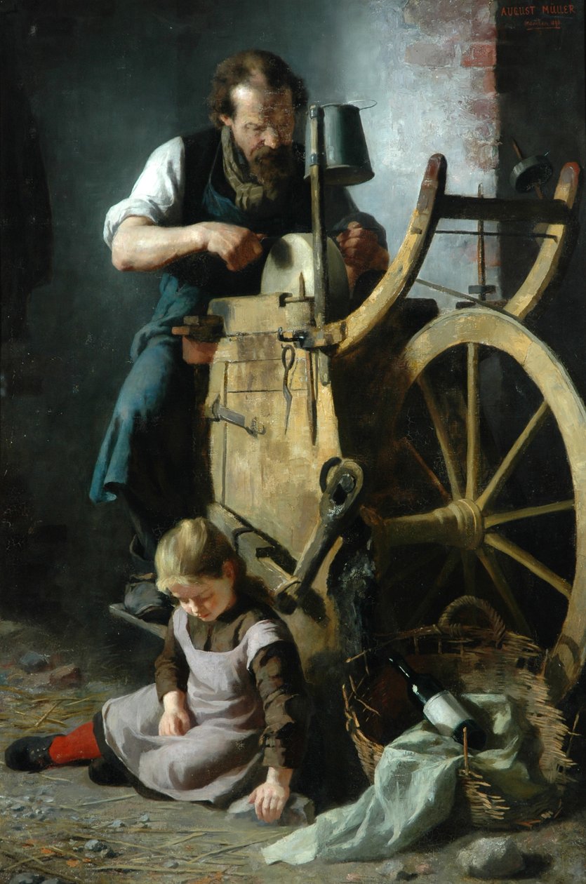 El Afilador, 1890 de August Muller
