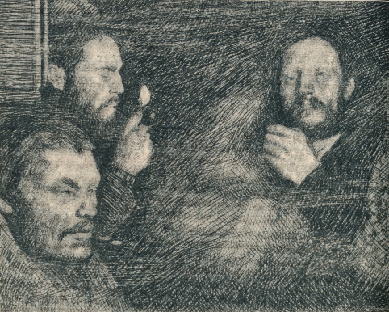 Un cigarro en la galera del Fram., c1893-1896, 1897 de August Eiebakke