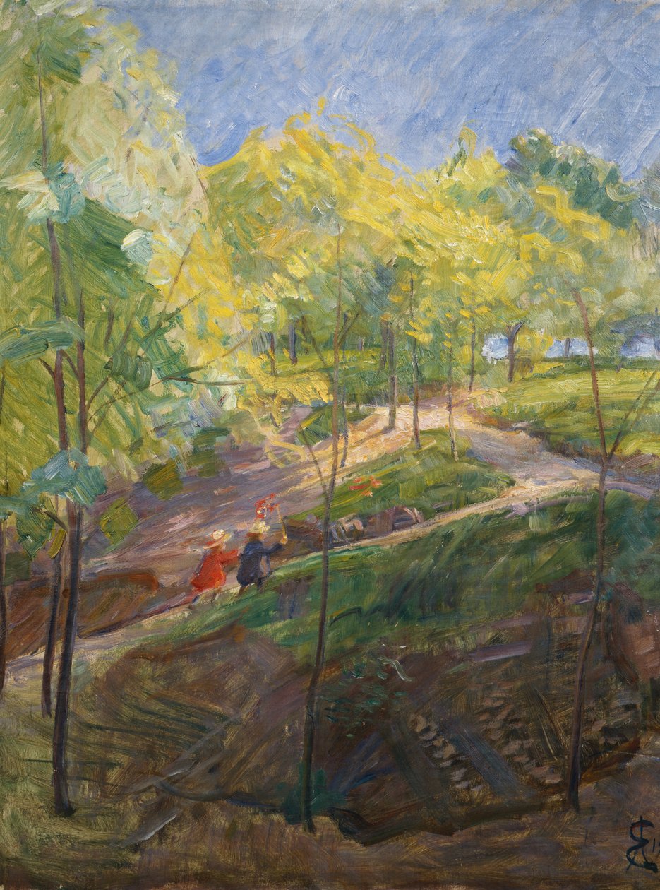 Sankthanshaugen / Bosquejo de August Eiebakke