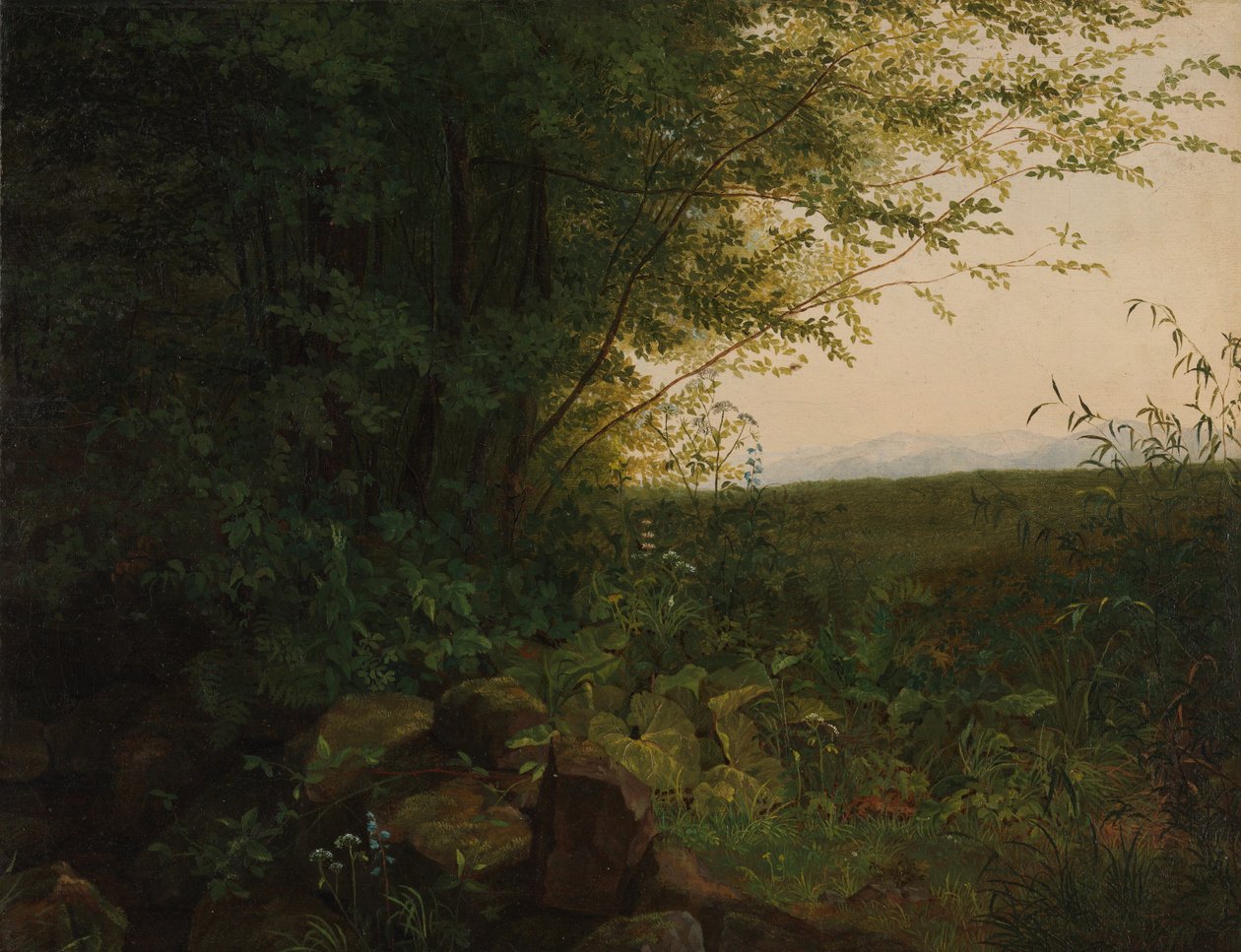 Al borde del bosque, ca. 1820 de August Heinrich