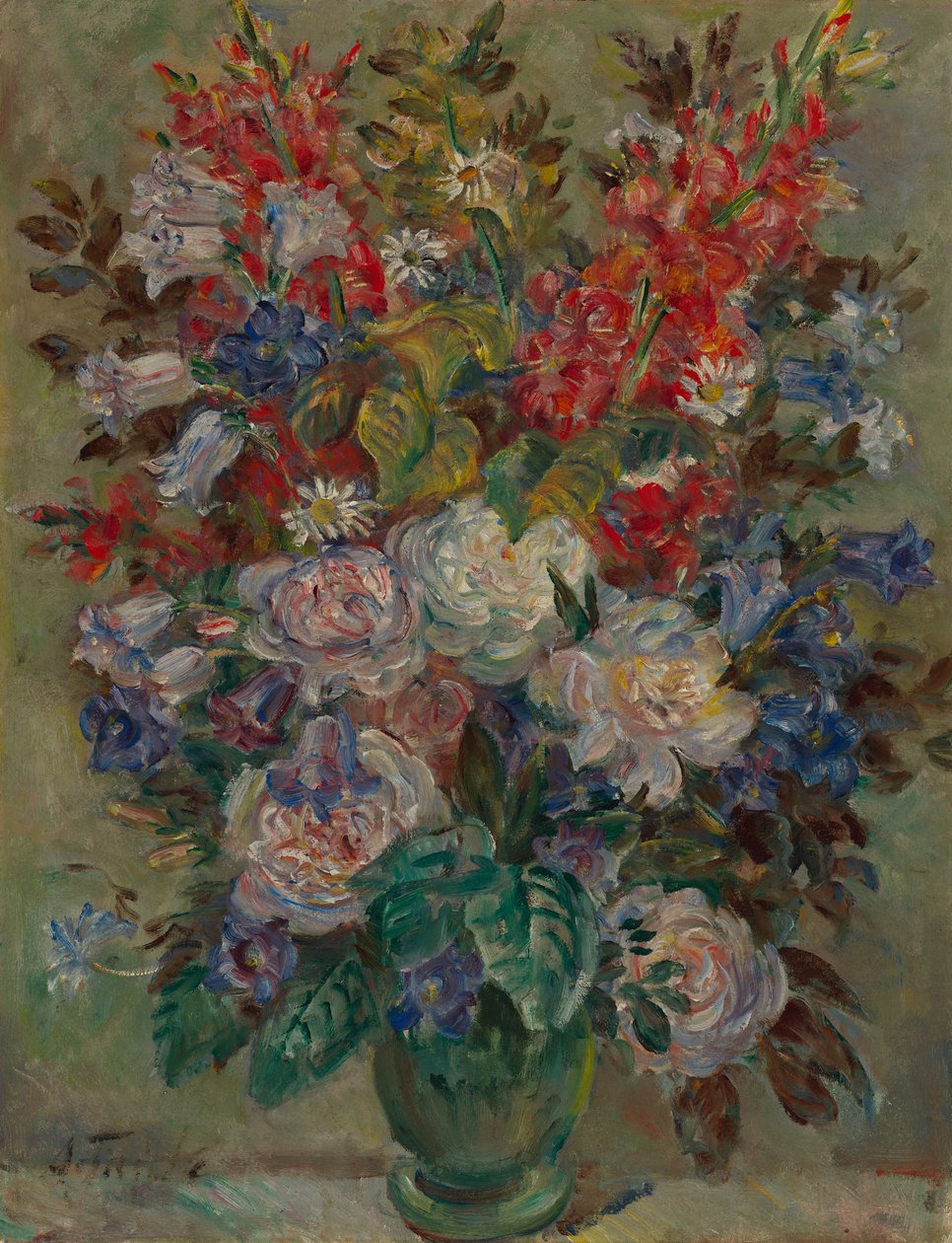 Bodegón de flores (óleo sobre lienzo) de August Hermann Fricke