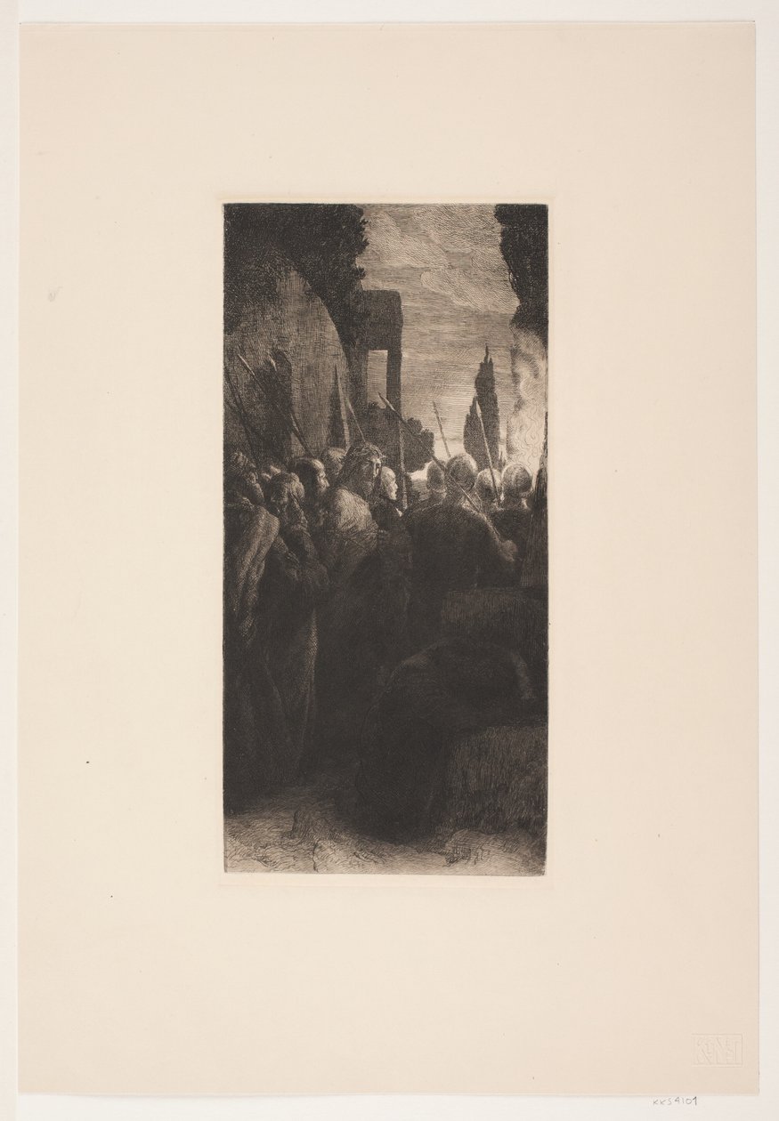 Jesús llevado ante los jueces de August Jerndorff