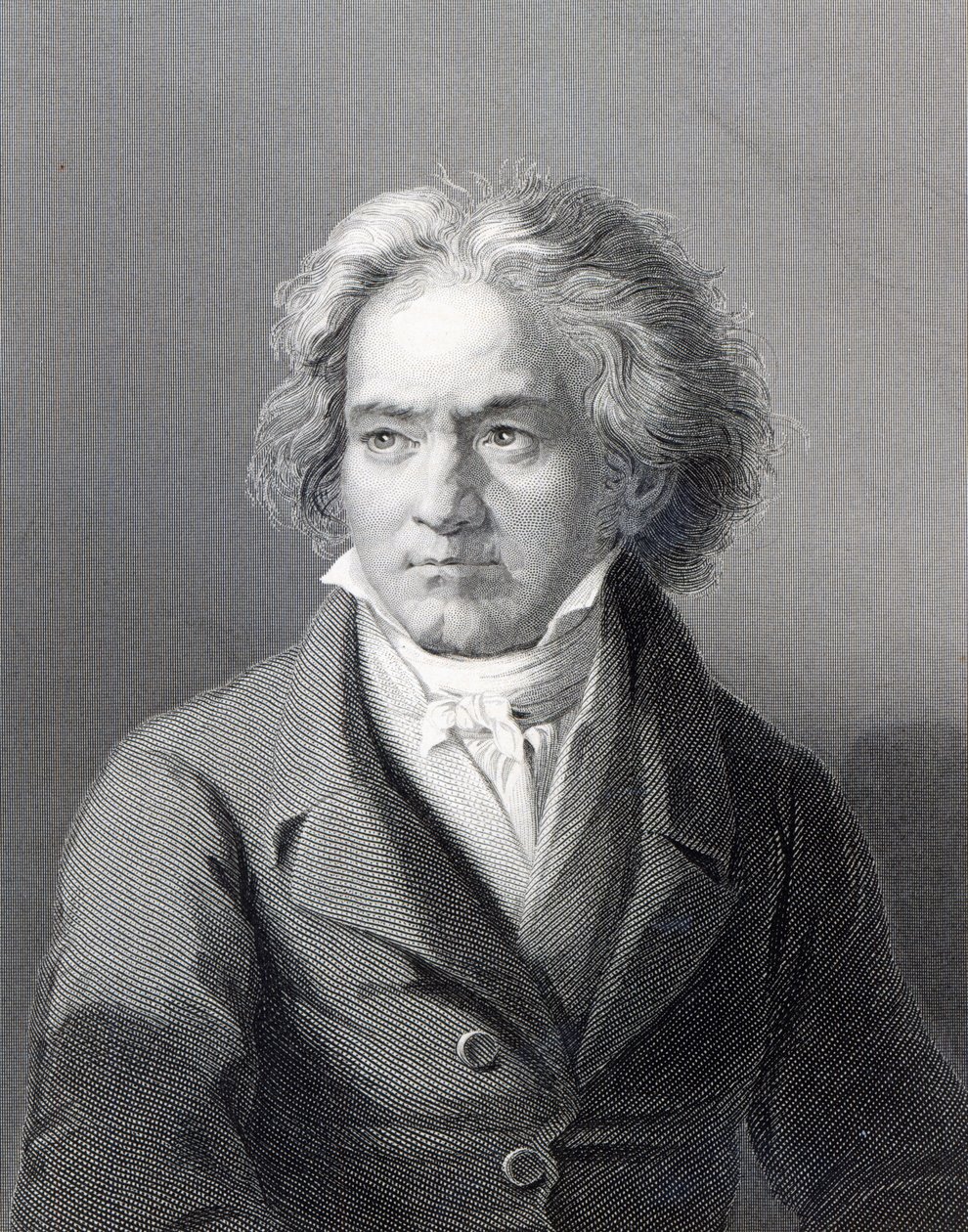 Ludwig van Beethoven, grabado por William Holl el Joven (grabado) de August Karl Friedrich von Kloeber