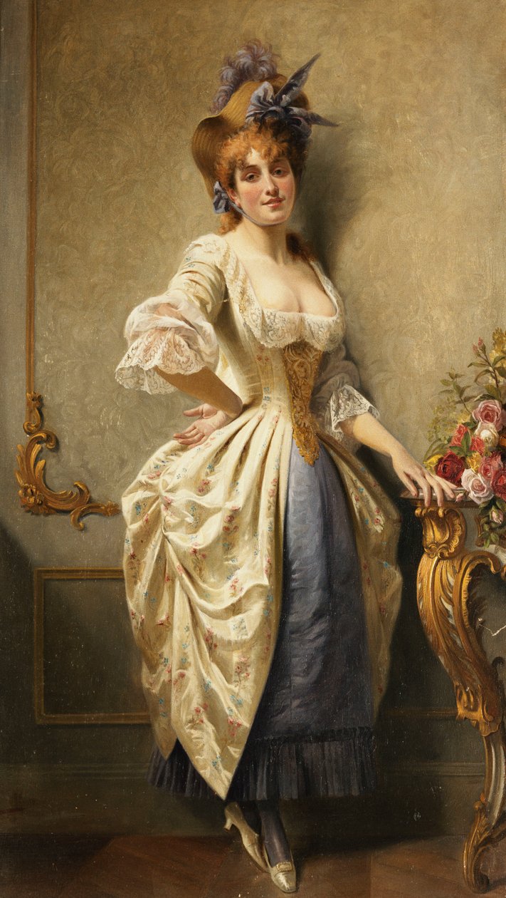 Una Joven Belleza, 1884 de August Knoop