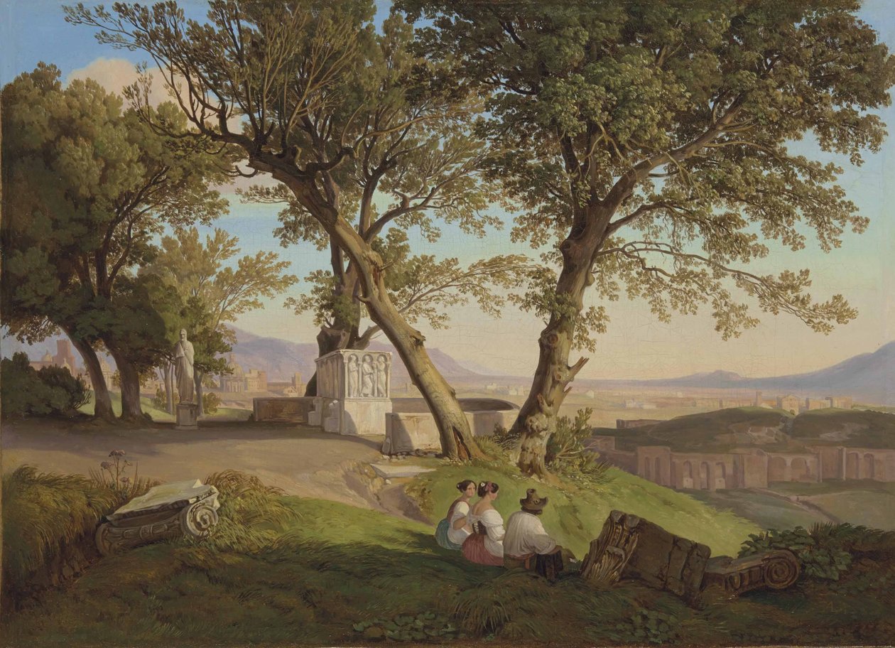 Vista de Roma desde Villa Mattei de August Lucas