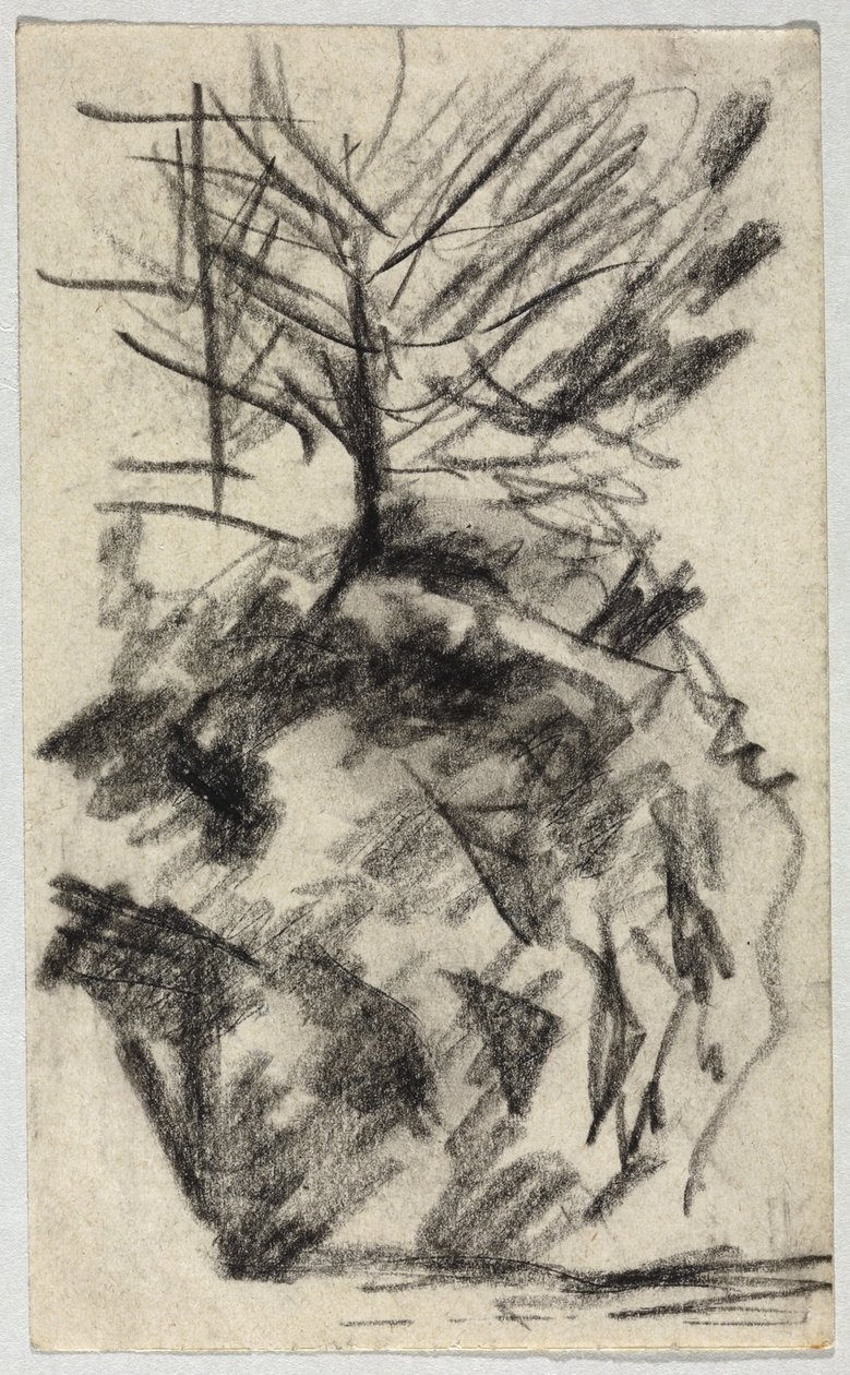 árbol en la ladera de August Macke