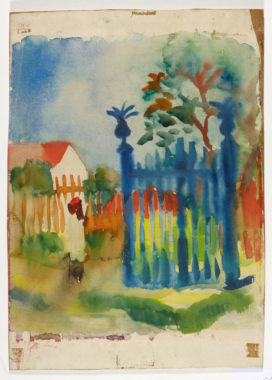 Puerta del jardín de August Macke