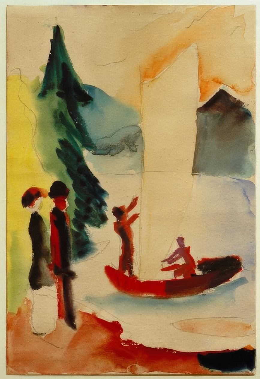 Vela amarilla de August Macke