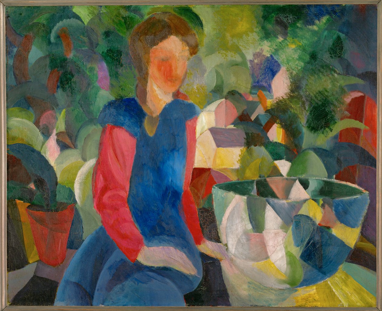Niña con pecera de August Macke