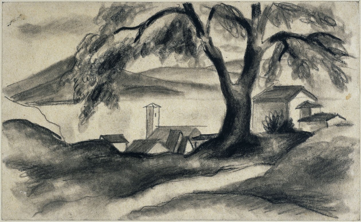 Hilterfingen junto al lago de Thun de August Macke