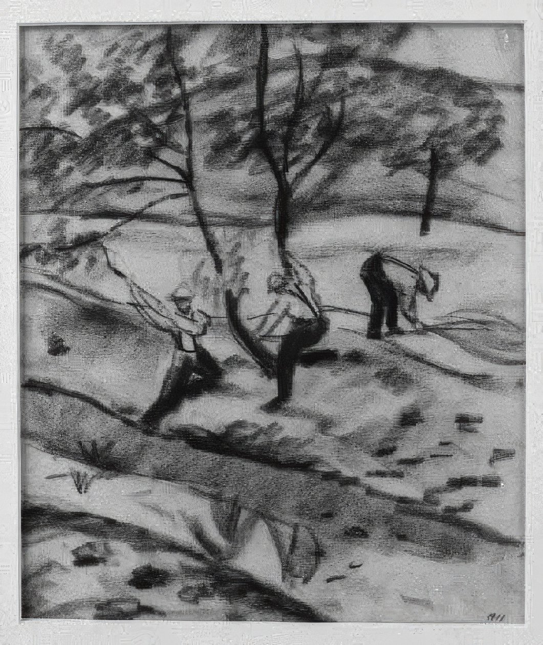 Leñadores en Kandern de August Macke