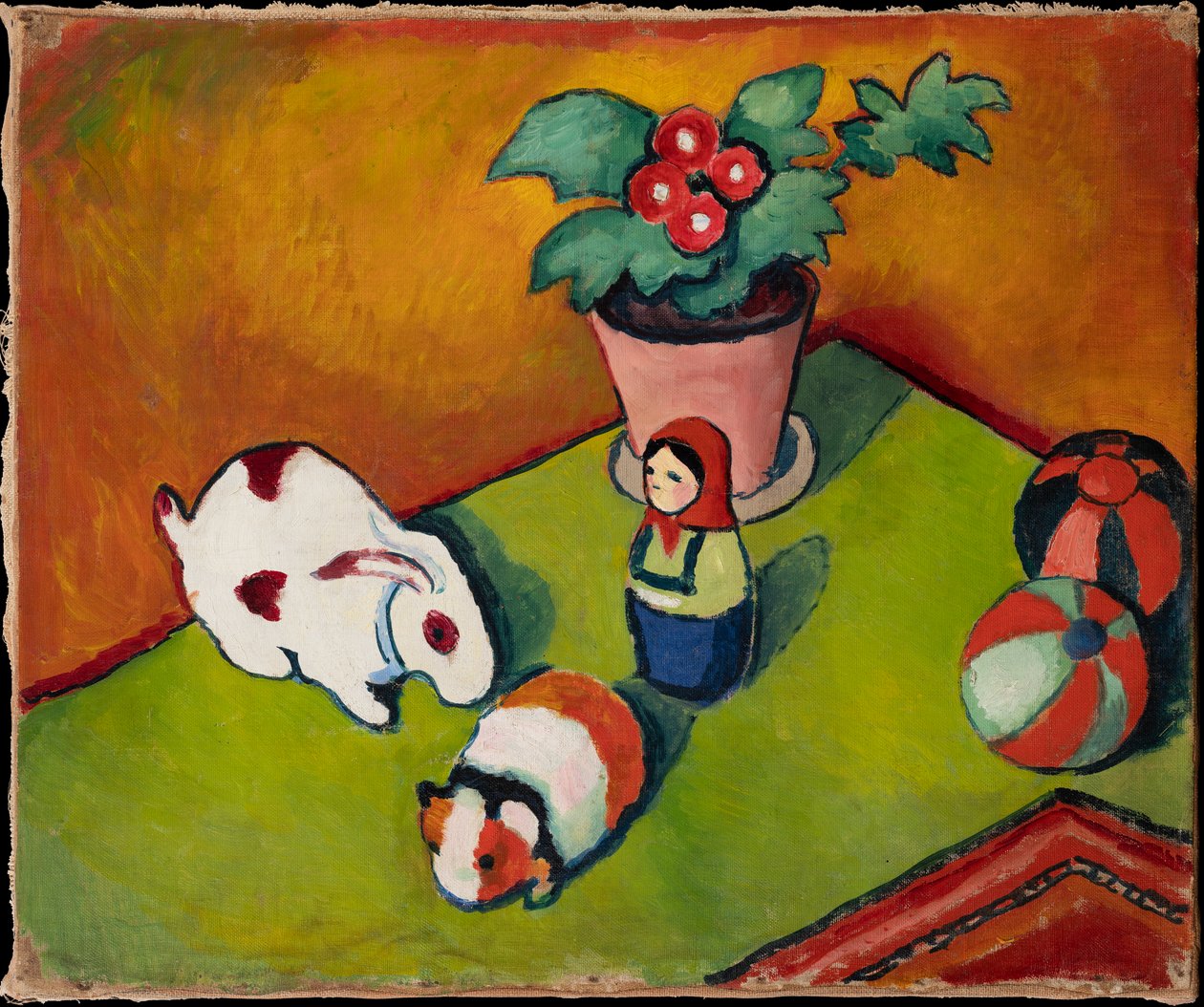 Los juguetes de Little Walter de August Macke