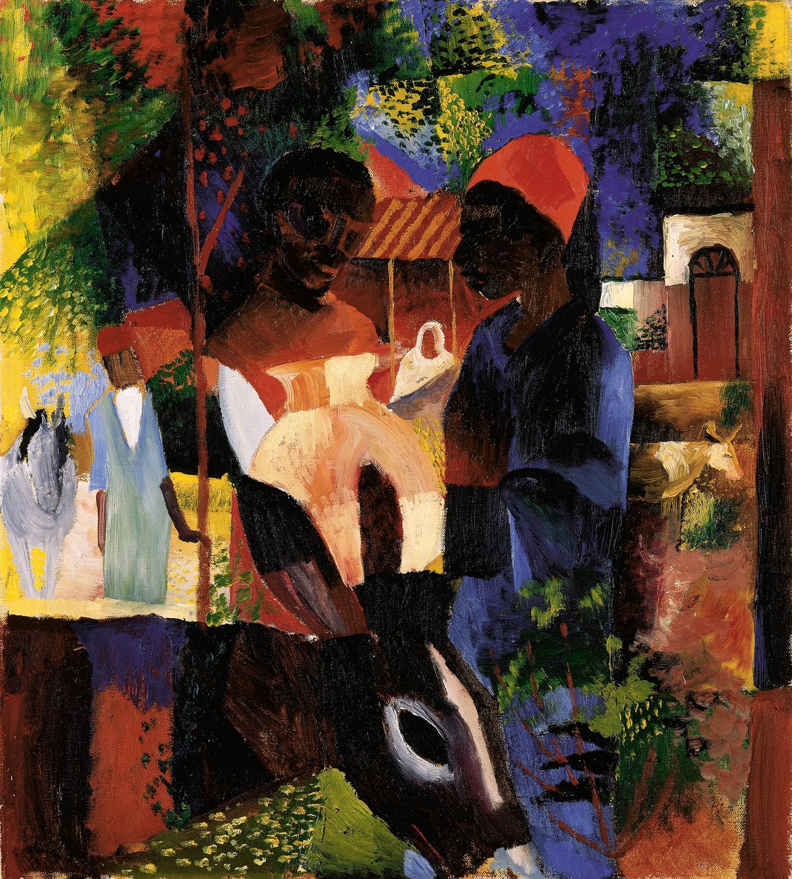 Mercado en Túnez de August Macke
