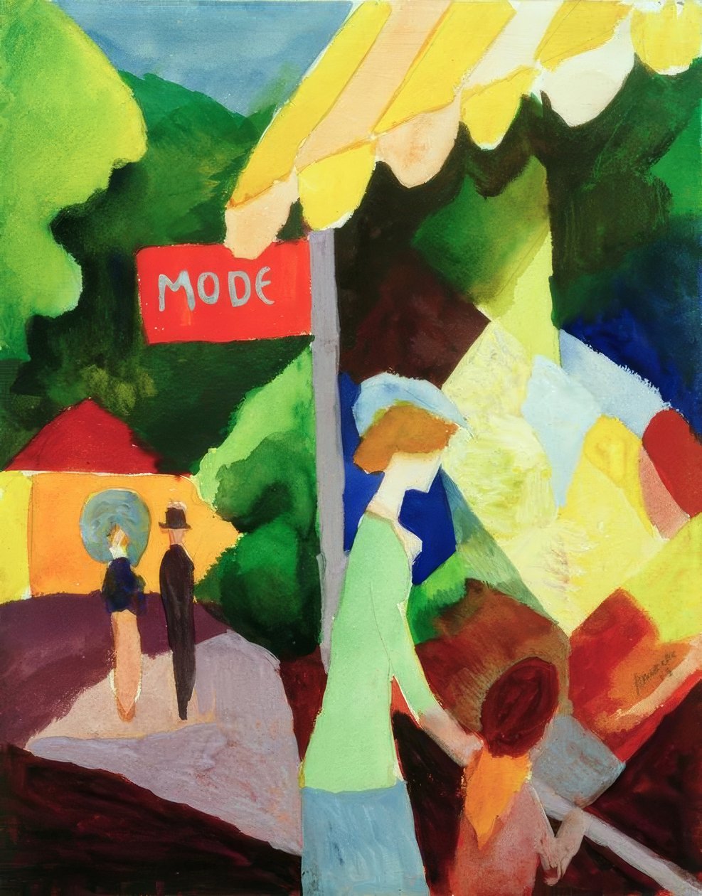 Escaparate de moda de August Macke