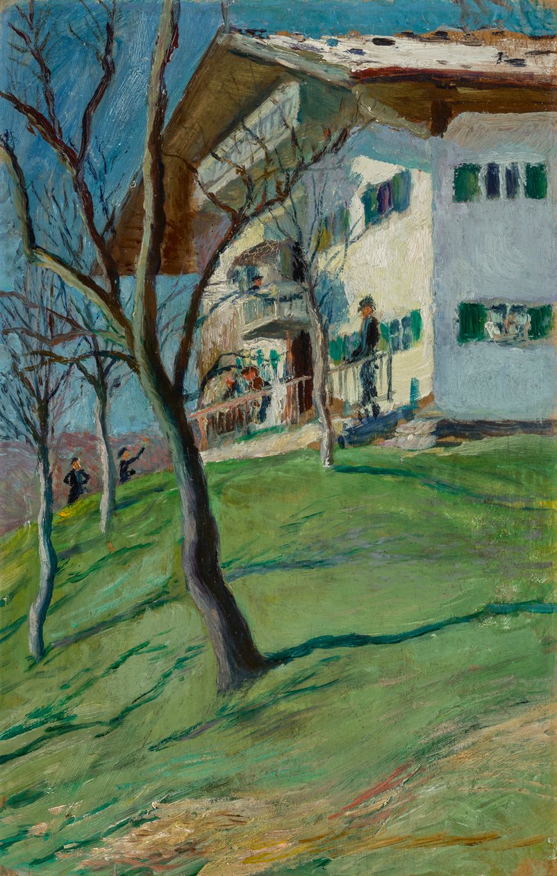 Nuestra casita en Tegernsee de August Macke