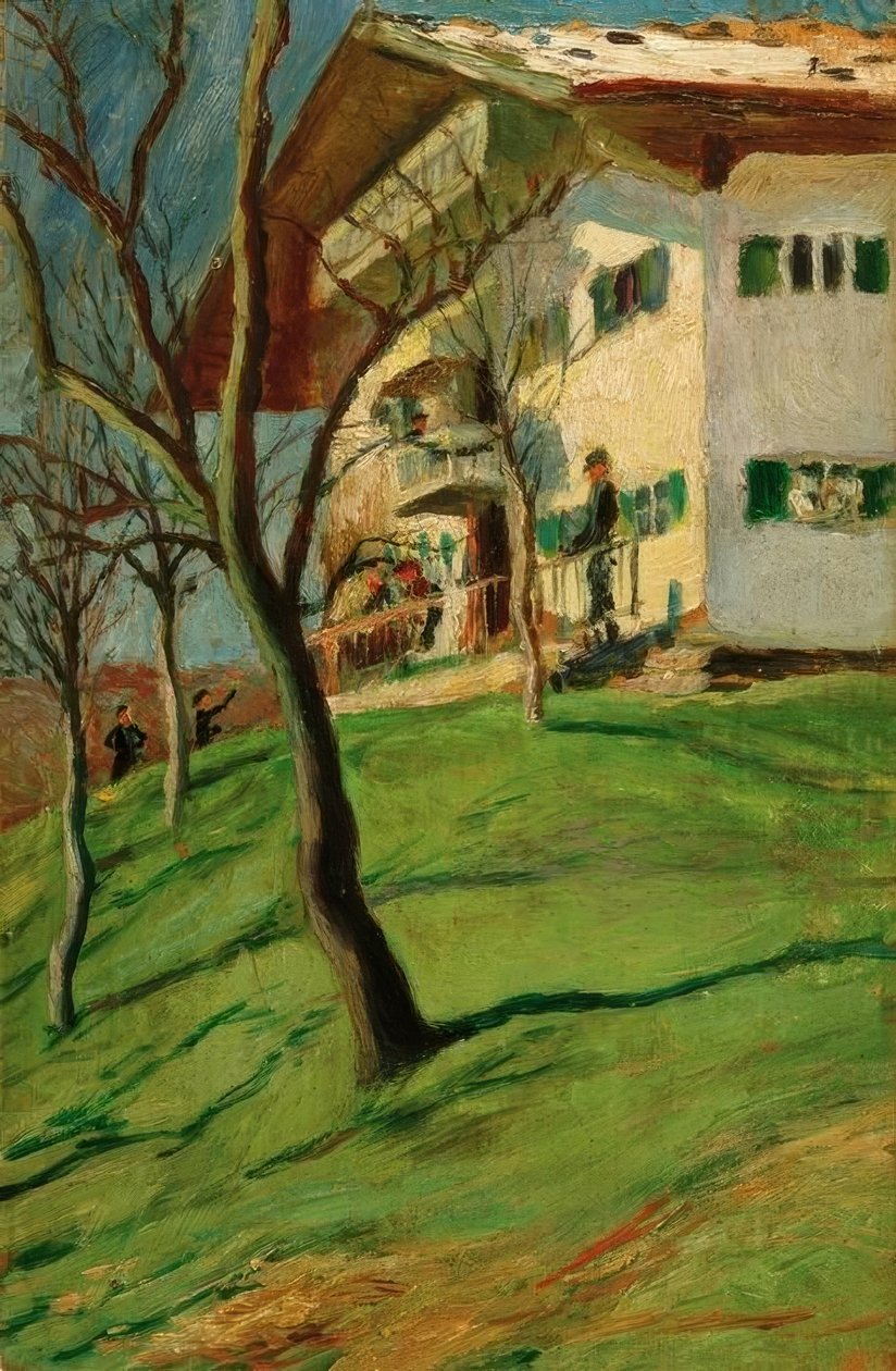 Nuestra casita en Tegernsee de August Macke