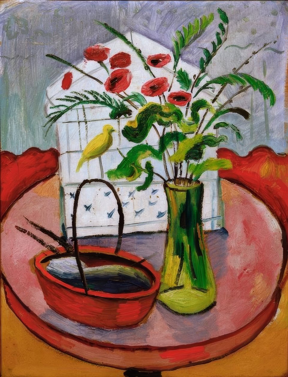 Jaula de pájaros de August Macke