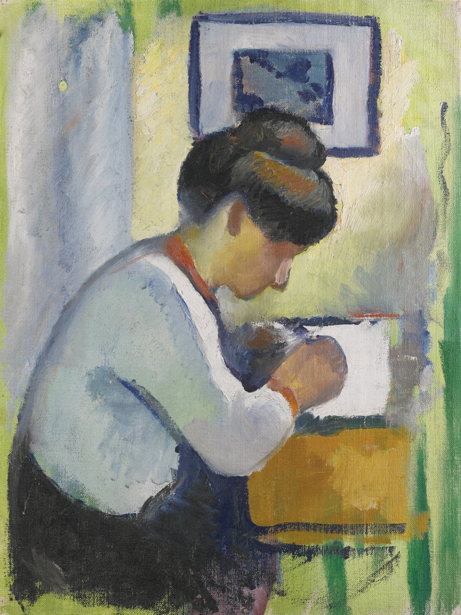 Escritura femenina de August Macke