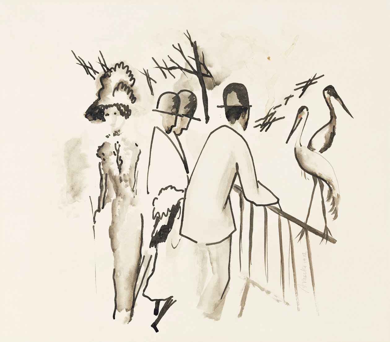Jardín Zoológico II de August Macke