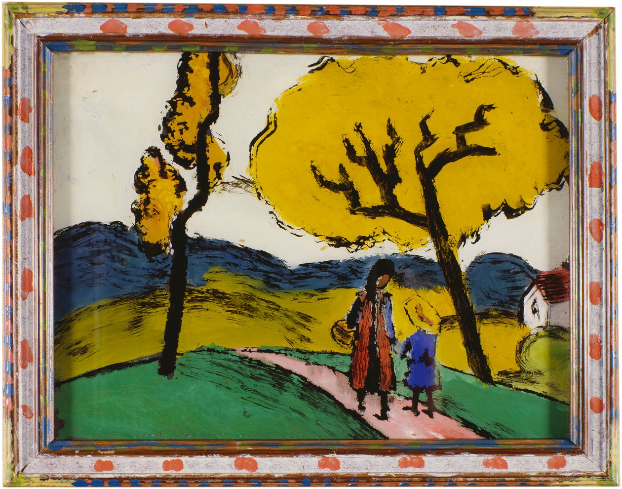 Dos chicas en un paisaje. de August Macke