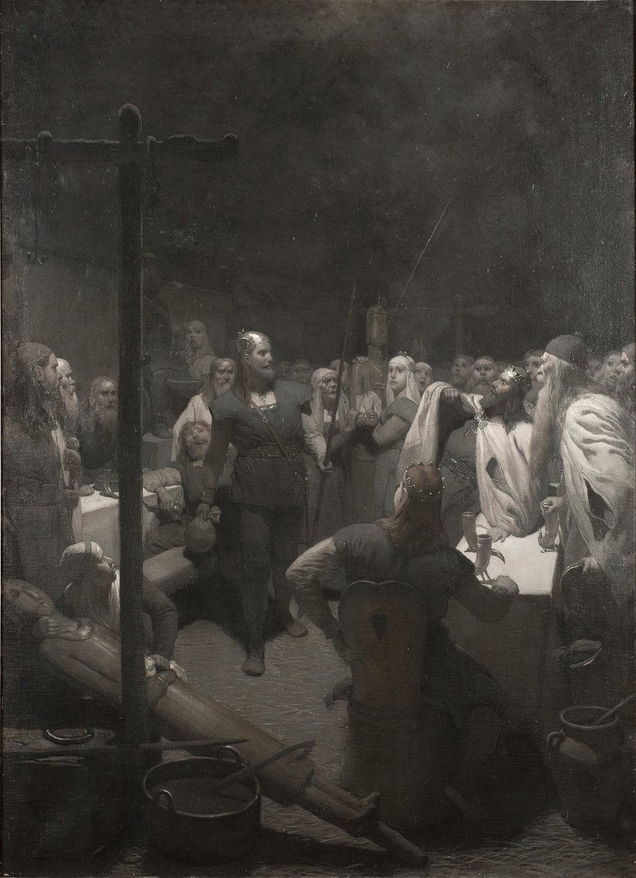 La pira de Balder (de la saga de Frithiof) de August Malmström