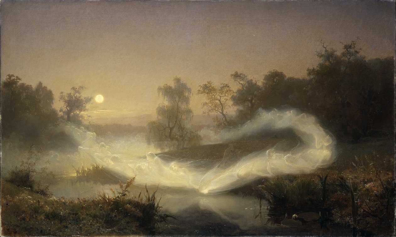 Sueco:  Älvalek Hadas Bailarinas
 Sueco: Älvalek Dancing Fairies  Älvalek Hadas Bailarinas

 Hadas bailarinas

"
 Hadas Bailarinas

" de August Malmström