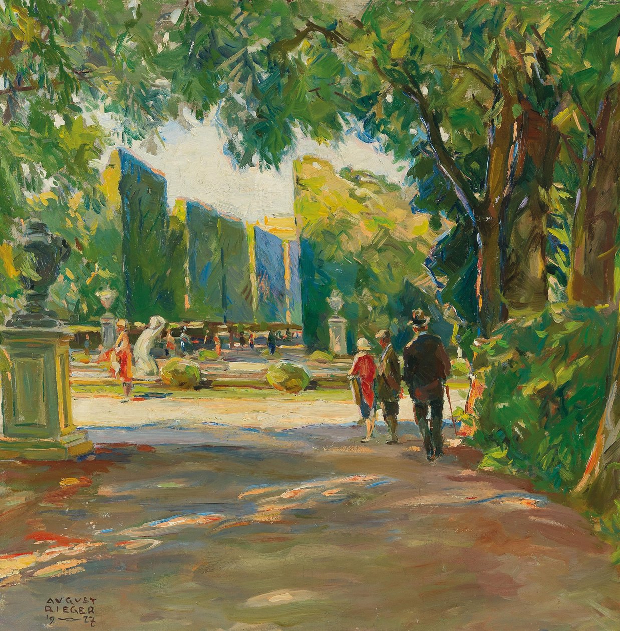 En el parque del palacio de Schönbrunn de August Rieger