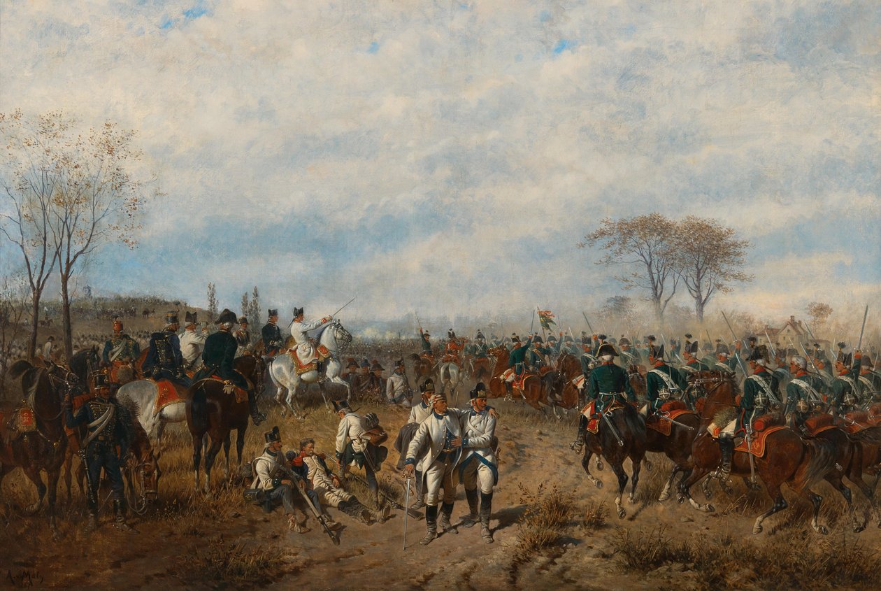 August von Maly Archiduque Karl en la batalla de Aldenhoven de August von Maly