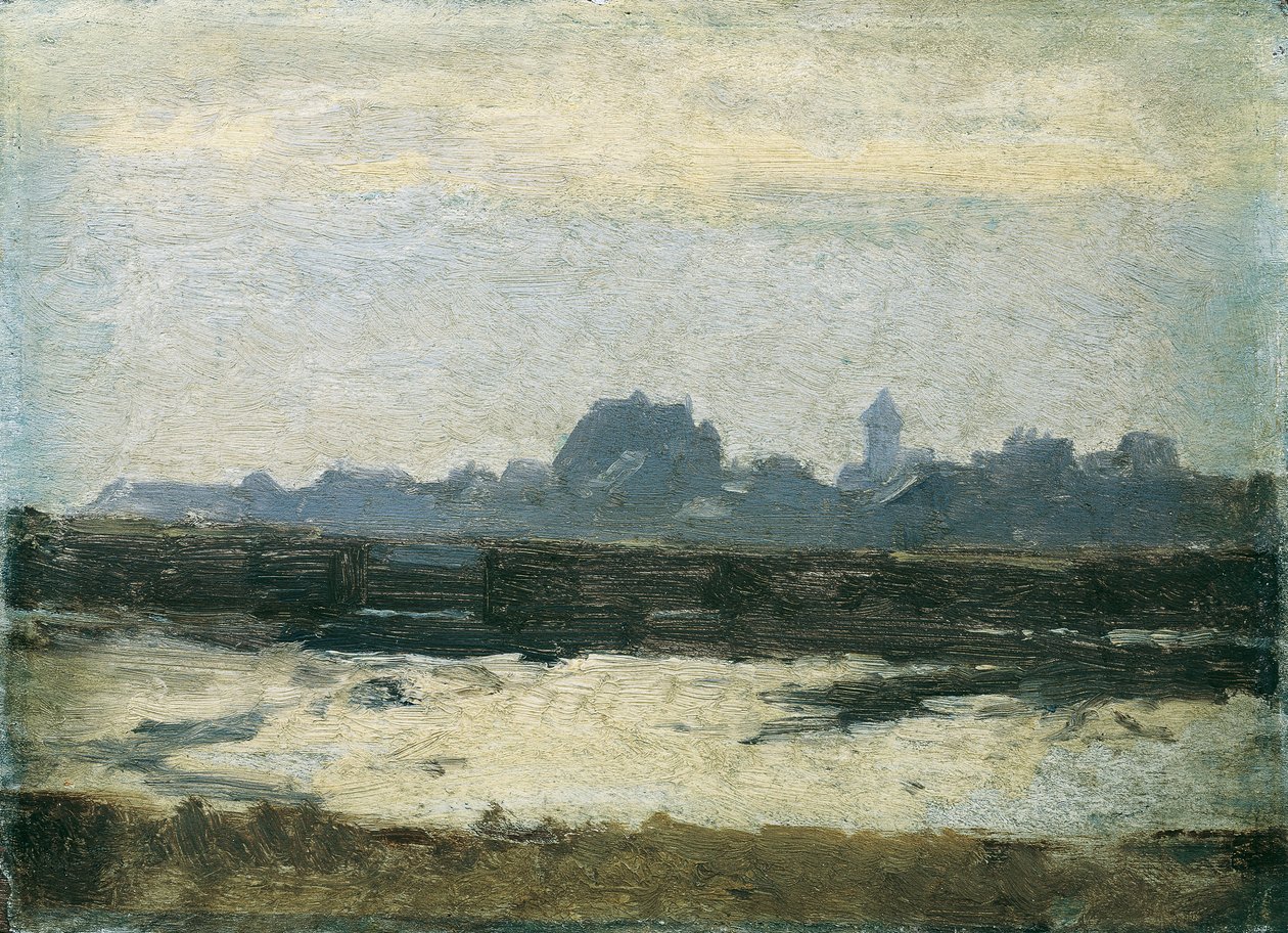 Vista de la ciudad de August von Pettenkofen