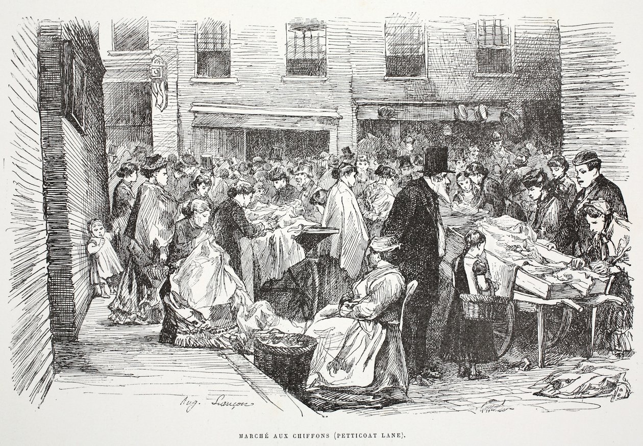 Marche aux Chiffons (Petticoat Lane), ilustración de 