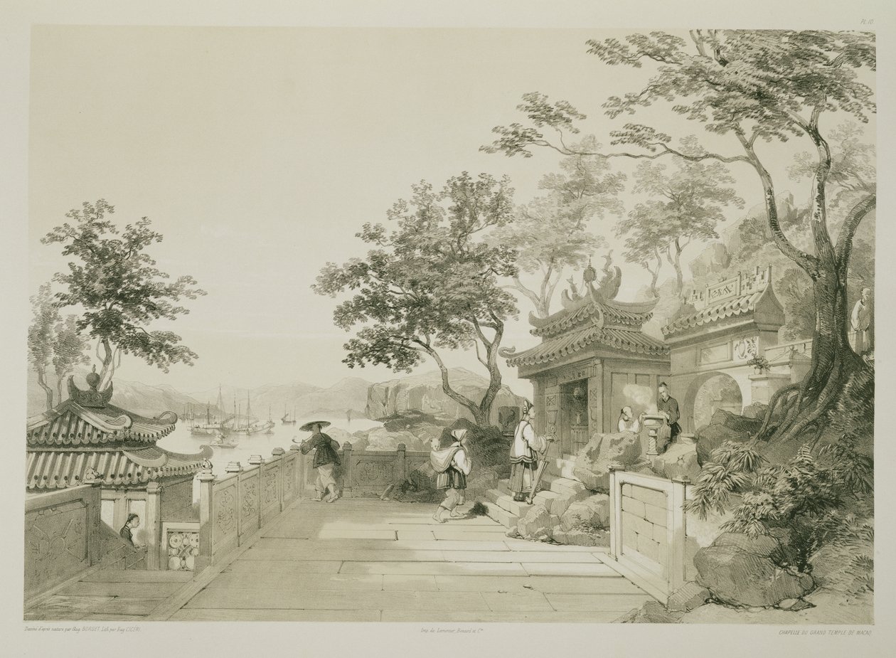 Una capilla del Gran Templo de Macao, placa 10 de 