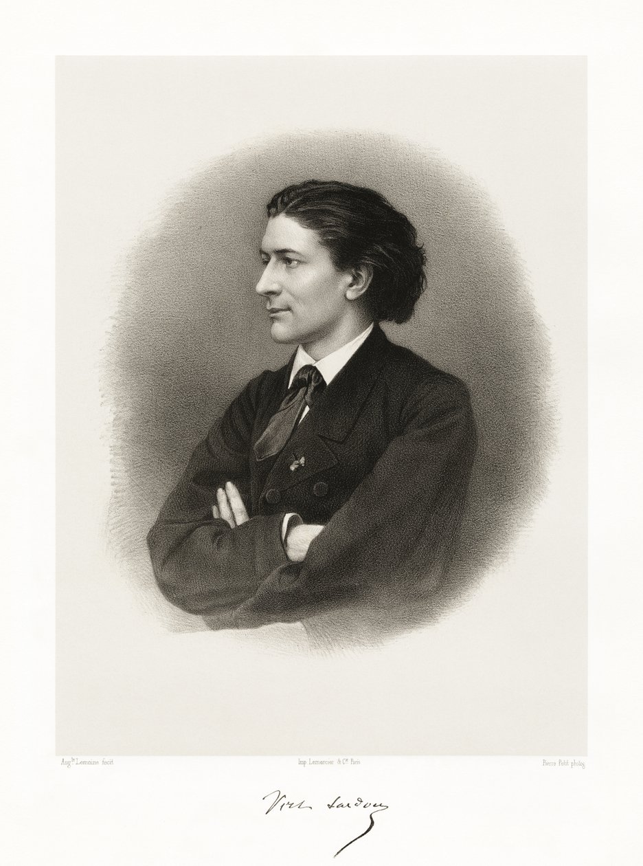 Victorien Sardou, 1865-66 de Auguste Charles Lemoine