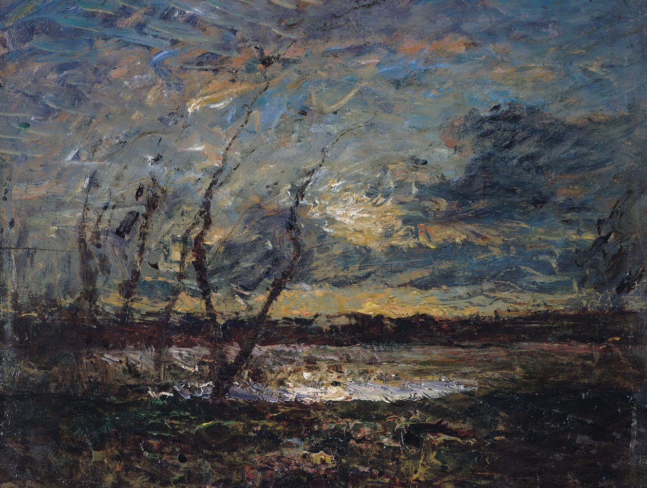 Paisaje en las afueras de Cremieu de Auguste Francois Ravier