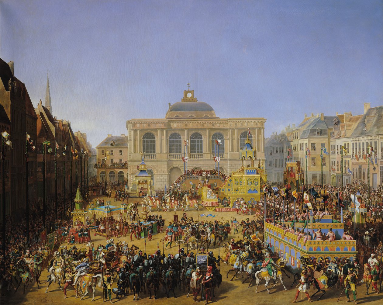 La Kermesse en Saint-Omer en 1846 de Auguste Jacques Regnier